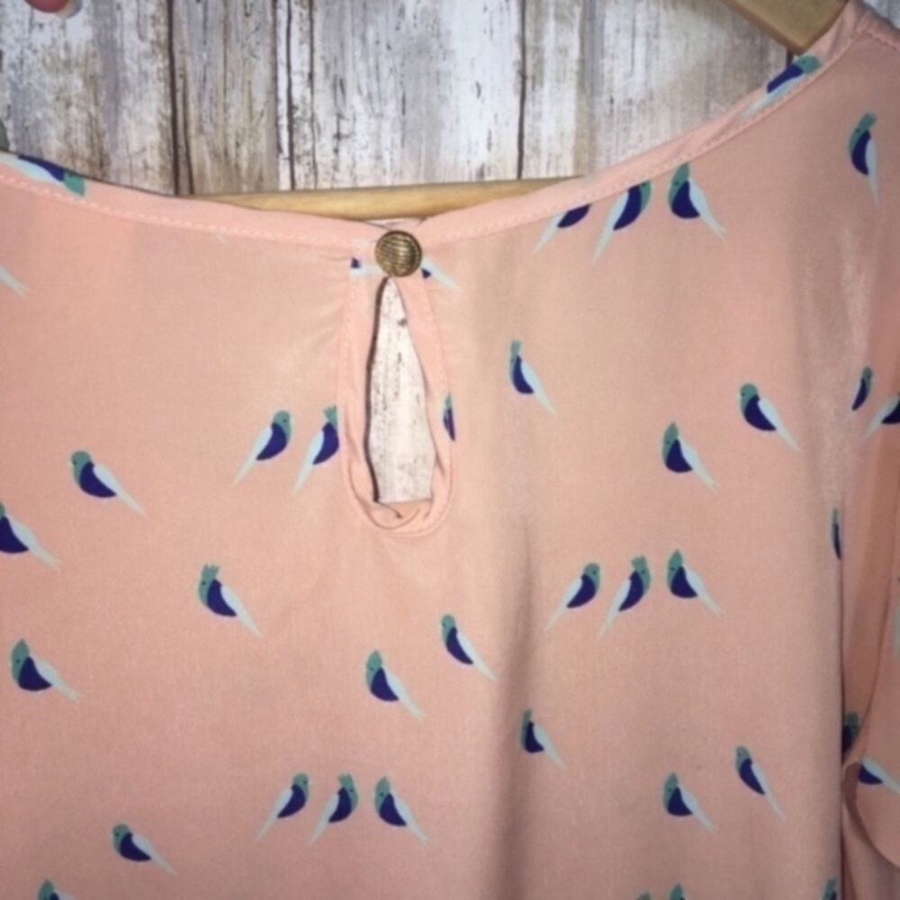Francescas Pink Bird Blouse - Picture 5 of 5